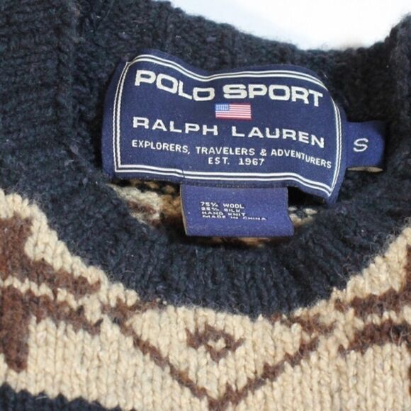 Polo Sport 1999 Vintage RL67  Hand-knit Mallard Duck Sweater - Picture 2 of 16